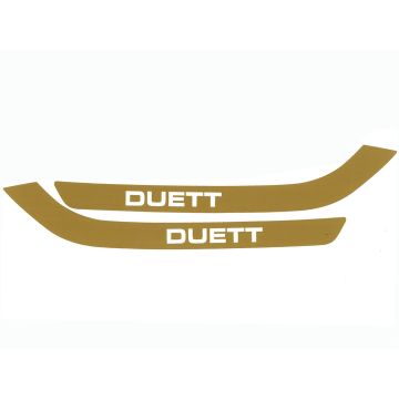 Abziehbild Seitendeckel Duett (gold)