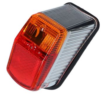 Rücklicht Puch M50,VZ, rot/orange/silber