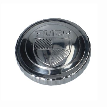 Tankdeckel verchromt MAXI mit Puch Emblem