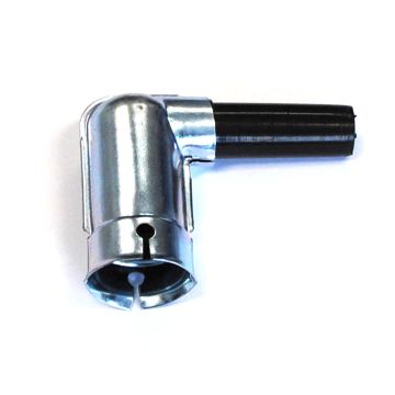 Kerzenstecker 90° mit Blechmantel