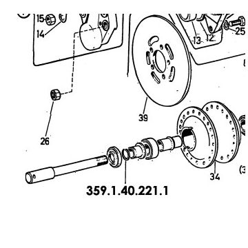 Sprengring Vorderradnabe Monza 4 SL