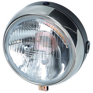 Scheinwerfer Ø 120 Monza 4C, mit Fernlichtkontrolle
 Original Wachter (NIOX) Scheinwerfer komplett
- Ø 120mm Lichtaustritt 
- Österreich Ausführung mit Abblend,- Fern- und Standlicht und Fernlichtkontrolle
- Scheinwerfertopf
- Scheinwerfereinsatz
- 