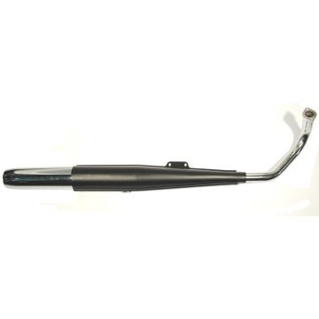 Auspuffanlage schwarz/Chrom Monza GP,XL