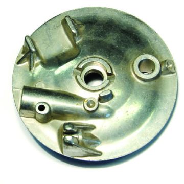 Brems-Tragplatte vorn, poliert, VS,DS,MV,VZ,MC