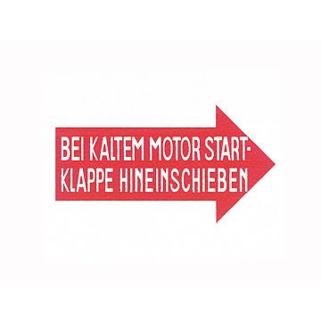 Abziehbild "Startautomatik" DS50/60R, - V,- L