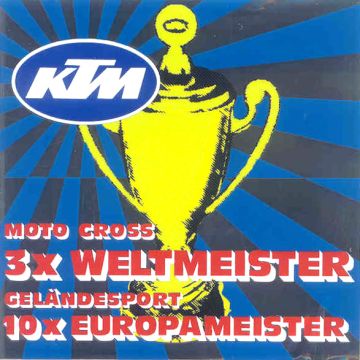 Aufkleber KTM Werkzeugdeckel