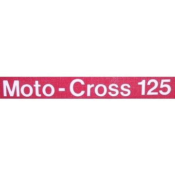 Abziehbild "Moto Cross" weiß