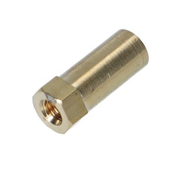 Auspuffmutter Messing M6, lange Ausführung