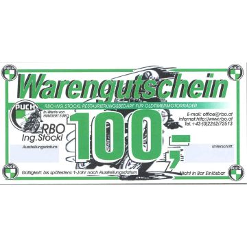 Gutschein RBO - Euro 100,--