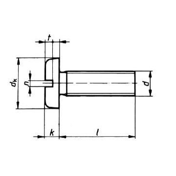 Linsenkopfschraube M6x10 DIN 85