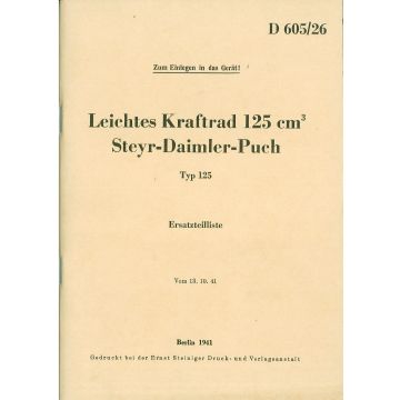 Ersatzteilliste Puch 125