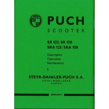 Maintenance (Owners Book) Puch SR/SRA 125/150