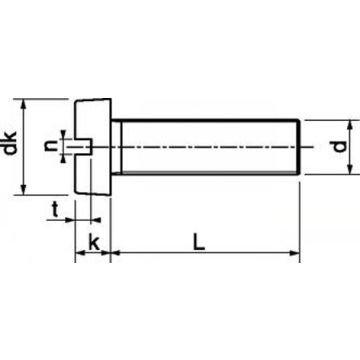 Zylinderschraube DIN 84, M6x10