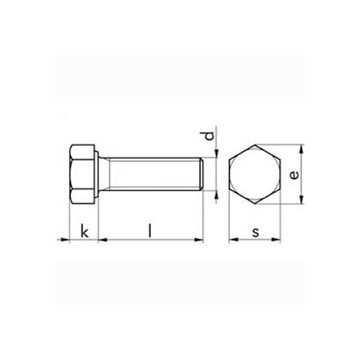 Sechskantschraube M8x15 DIN 933