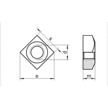Flachmutter M6 DIN 557 verz.