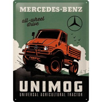 Blechschild "MERCEDES - UNIMOG"