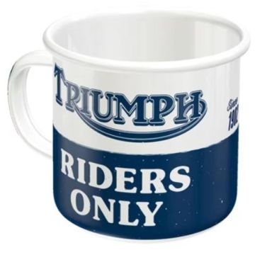 Emaille Becher "Triumph – Riders Only"