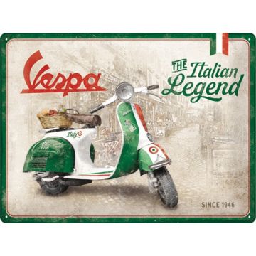 Blechschild "Vespa - Italien Legend"