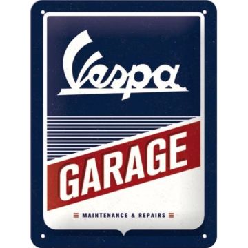 Blechschild "VESPA - Garage"