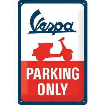 Blechschild "Vespa Parking Only"