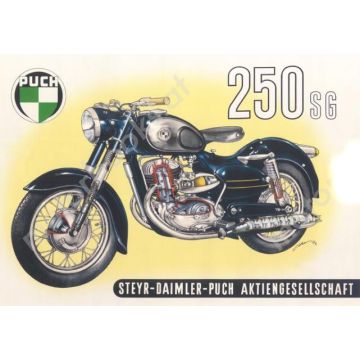 Poster Puch 250 SG Schnittbild