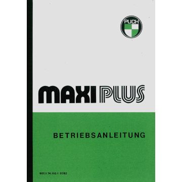 Betriebsanleitung Puch Maxi Plus