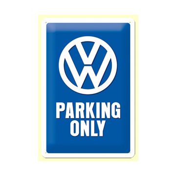 Blechschild "VW - Parking only"