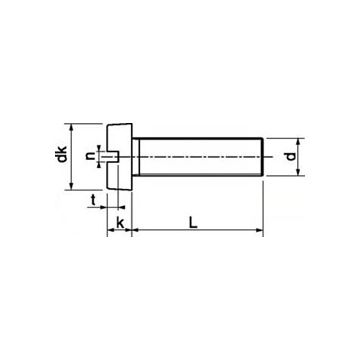 Zylinderschraube DIN 84, M4x20
