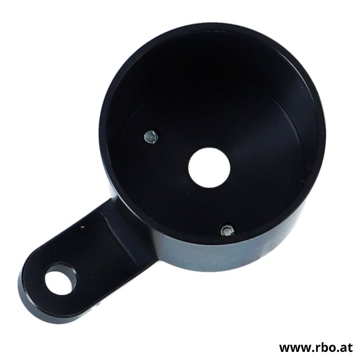 0003.379 Tachohalter für 48mm Tacho, schwarz 
Halter, gehäuse, Tachometergehäuse, Tachogehäuse,