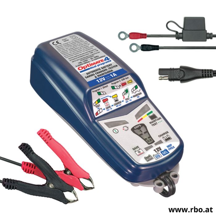 OptiMate 4; Optimate Ladegerät; Puch Maxi Ladegerät; Batterieladegerät Moped; 12V Ladegerät Puch; OptiMate Dual Program; Puch Moped Batterielader; Wartungsgerät Batterie; Optimate 4 Dual; Moped Batterie laden; Puch Maxi Ersatzteile; Ladegerät Puch E50; Ge
