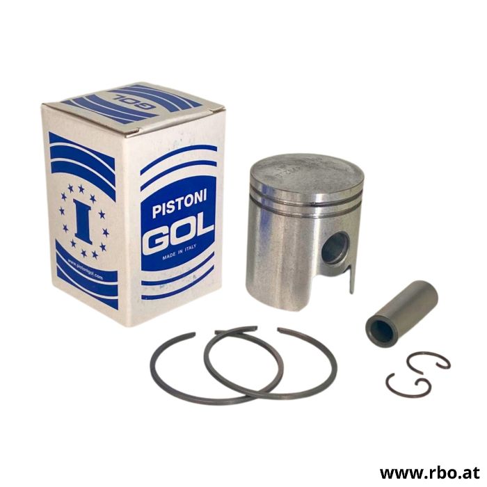Kolben; Badass; GOL; 41mm; 41 mm; Roller; Scooter; Tuning; Motorteile; Ersatzteil; Zylinder; Zylinderkit; Kolbenkit; High Performance; 2T; Zweitakt; Tuningkolben; Racing; Kolbenring; Bolzen; Sicherungsringe; Vergaser; GOL Badass; Motor; Reparatur; Afterma