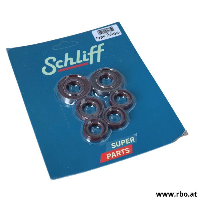 Puch; Simmerringe; Wellendichtring; Viton; FKM; Schliff Super Parts; Kurbelwelle; Dichtring; Radialwellendichtring; Motor Dichtsatz; Puch MS; Puch VS; Puch MV; Puch DS; Puch X50; 2 Gang Motor; 3 Gang Motor; Motorrevision; Moped Motor; Oldtimer Moped; Mope