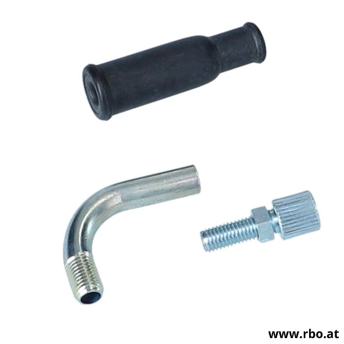 0005.928.24 Rohrbogen M6x90° mit Stellschraube und Tülle, Dellorto
Einstellschraube, Hohlschraube,Delorto , Del, orto, Dell, PHBG, 17,5, 19,5, Tell, Tellorto, Rohrbogen, rohr,  bogen, MAL264576
