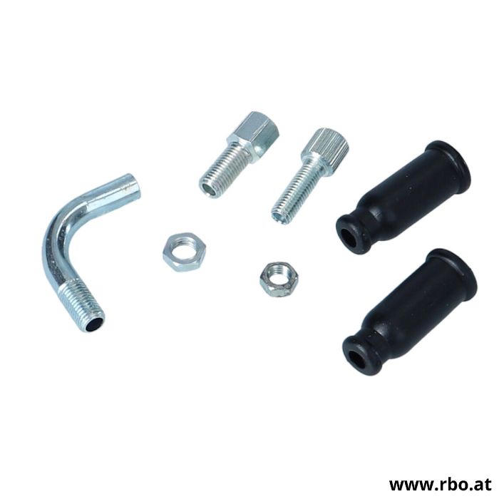 Einstellschraube, Hohlschraube,Delorto , Del, orto, Dell, PHBG, 17,5, 19,5, Tell, Tellorto, Rohrbogen, rohr,  bogen, MAL264576
0005.928.25 Stellschrauben Set mit Tülle, Dellorto PHBG

