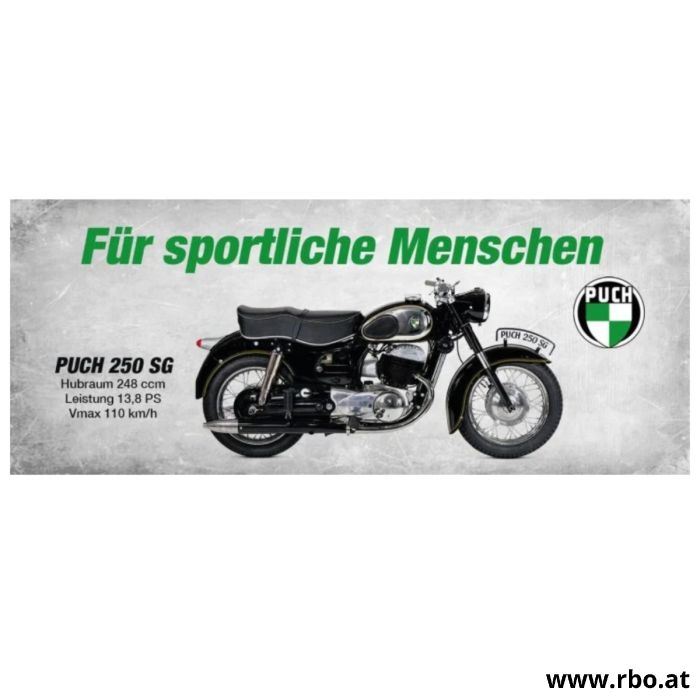 Puch; Magnet; Magnete; Kühlschrankmagnet; Panoramamagnet; Kühlschrank; Dekoration; Deko; Retro; Vintage; Nostalgie; Kult; Klassiker; Geschenk; Geschenke; Geschenkidee; Mitbringsel; Souvenir; Sammler; Sammeln; Österreich; Motorrad; Zweirad; Oldtimer