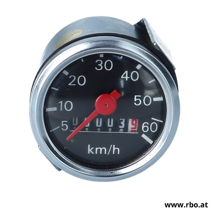 050.1.5324.A2 Tachometer 0-60 km/h, Ø 48mm, Glas bombiert 53572, 4057237661159, Tacho, Anzeige, VDO, Zündapp, Hercules, Simson, 8718336079905, 124046,