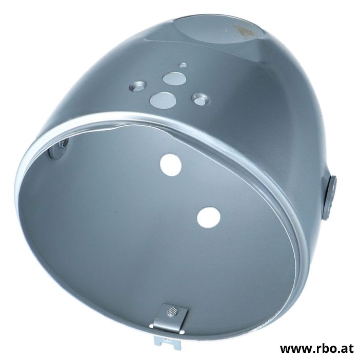 Scheinwerfergehäuse Puch M50 silber (runder Tacho)