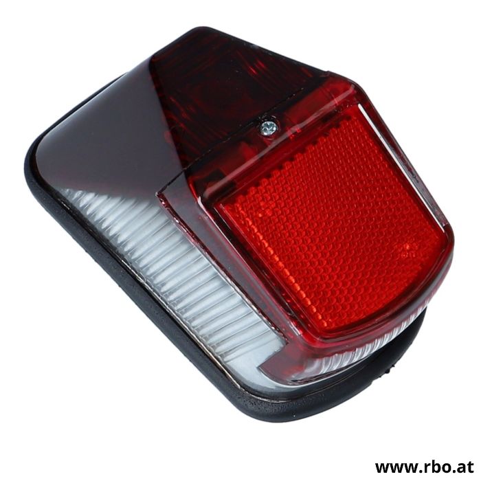 328.2.55.000.0 Rücklicht Replica rot/silber, Puch M50, SE, R, GP 