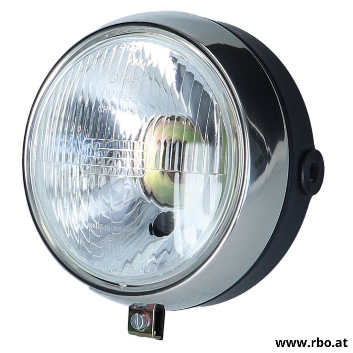 Scheinwerfer Monza 4S, SL, 6SL, Silverspeed, Österreich
- Original Wachter (NIOX) Scheinwerfer komplett
- Ø 120mm Lichtaustritt 
- Österreich Ausführung mit Abblend,- Fern- und Standlicht
- Scheinwerfertopf
- Scheinwerfereinsatz
- Lampenfassung
- P