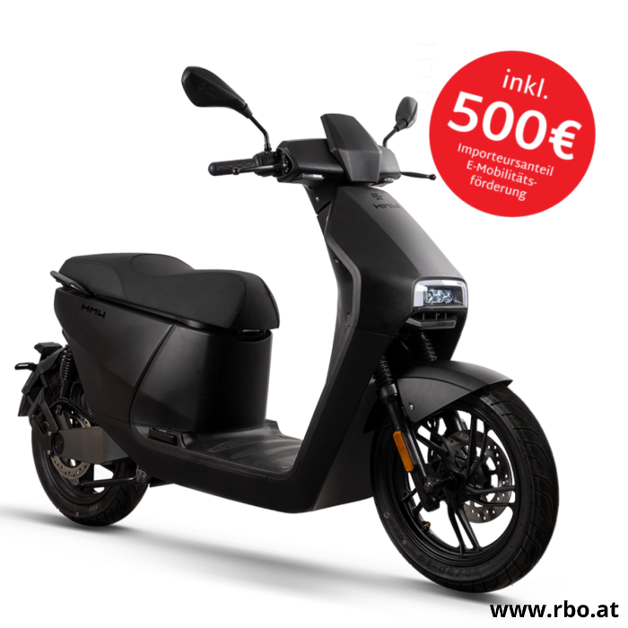 HMW; ConnE; FoxE; Elektro; Elektrofahreug; E-Mobilität; E-Scooter; Elektroroller; Elektromotorrad; Offroad; Urban; Zero Emission; Akku; Lithium; Antrieb; Motor; Leistung; kW; Reichweite; Geschwindigkeit; Komfort; Fahrmodus; Design; Technologie; Innovation