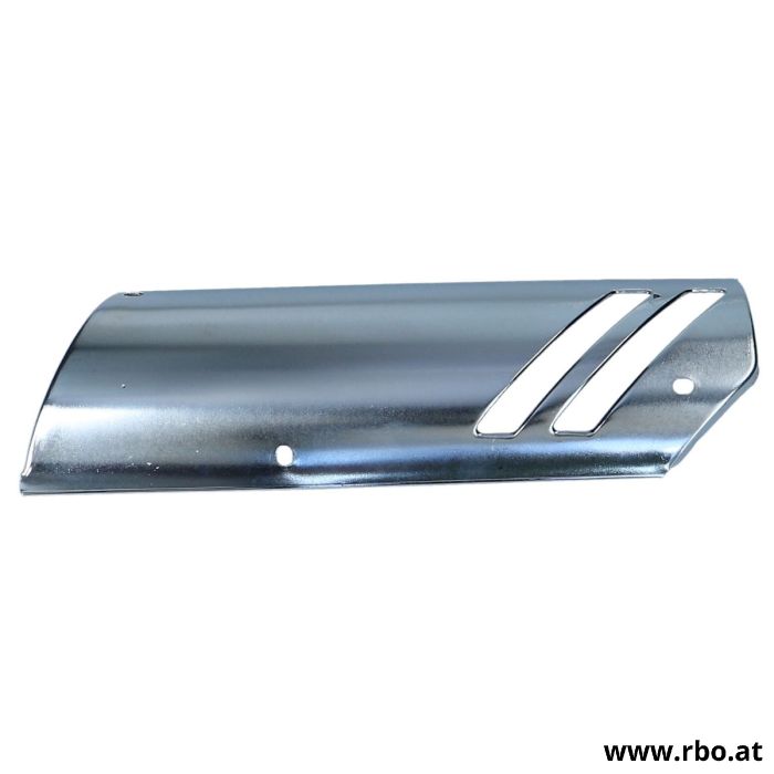 Wärmeschutzblech hinten verchromt,  Auspuff  Puvh X50-4 Whitespeed, Blackspeed, NOS
item 710448